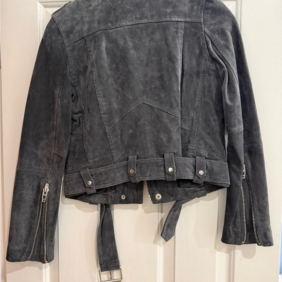 Blank NYC Charcoal Suede Moto Jacket - Picture 3 of 3